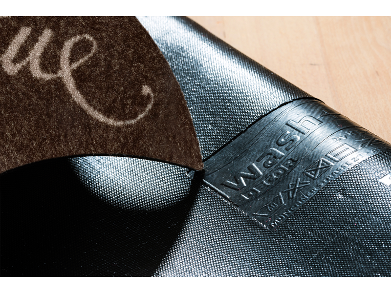 Bienvenue brown wash + dry Fußmatte
