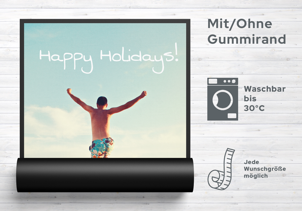 Fussmatte Happy Holidays 7075