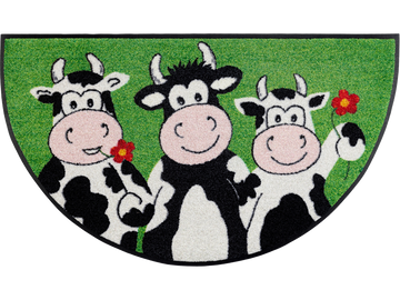 Round Cow Trio wash + dry Fußmatte