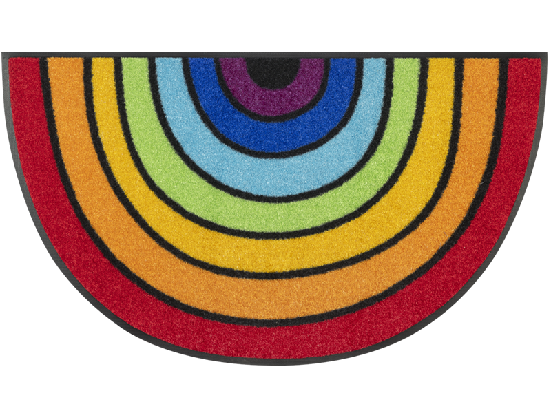 Round Rainbow wash + dry Fußmatte