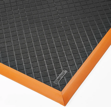 Safety Stance Solid™ 649 Notrax Arbeitsplatz-Gummimatten Schwarz/Orange
