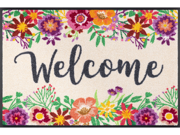 Welcome Blooming wash + dry Fußmatte