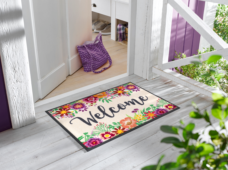 Welcome Blooming wash + dry Fußmatte