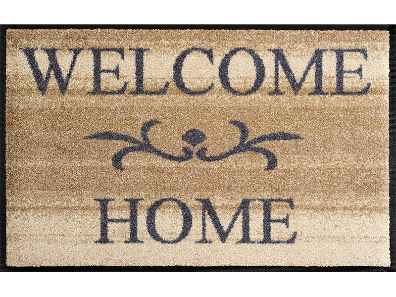 Welcome Home beige wash + dry Fußmatte