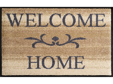 Welcome Home beige wash + dry Fußmatte