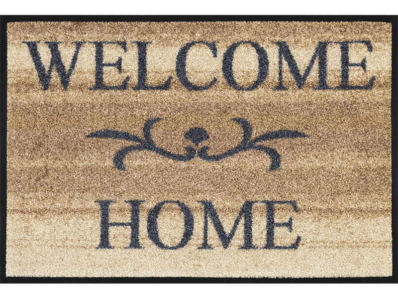 Welcome Home beige wash + dry Fußmatte