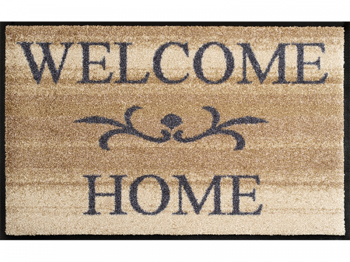 Welcome Home beige wash + dry Fußmatte