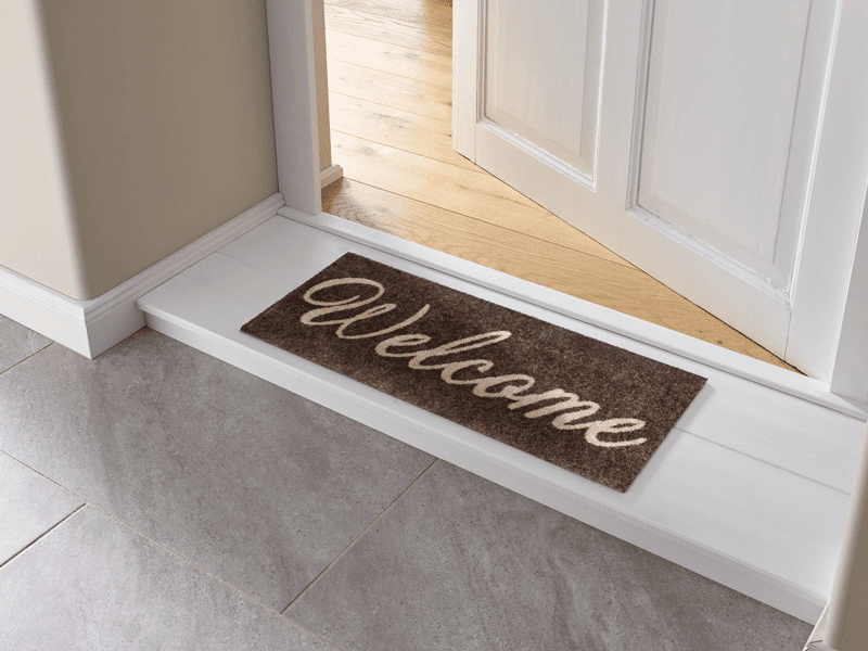 Welcome brown wash + dry Fußmatte