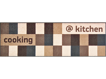 @kitchen brownish wash and dry Küchenmatte 60 cm x 180 cm