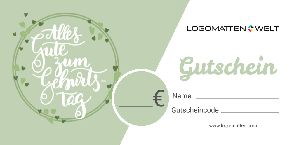 Logomatten Gutschein