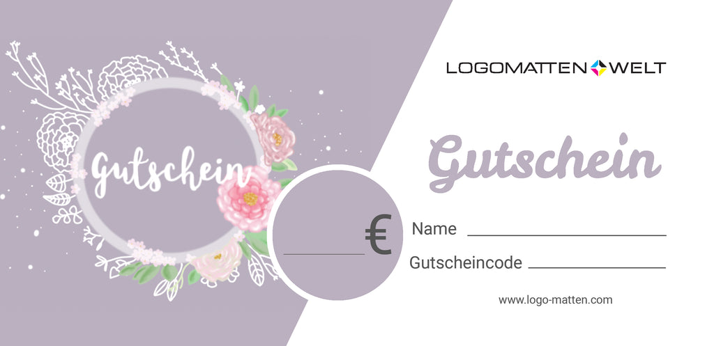 Logomatten Gutschein