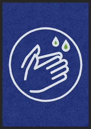 Fussmatte Corona Hände waschen 3004-Logomatten Welt
