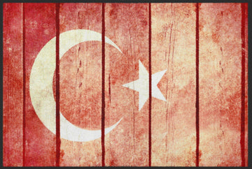 Fussmatte Flagge Türkei 4465-Logomatten Welt