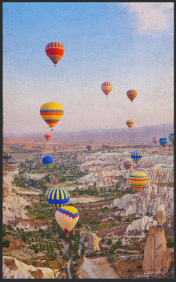 Fussmatte Heißluftballon 7124-Logomatten Welt