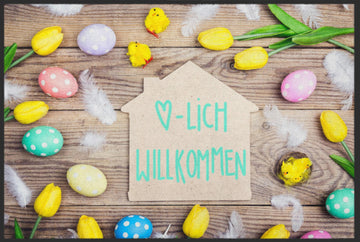 Fussmatte Herzlich Willkommen Ostern 10253-Matten-Welt