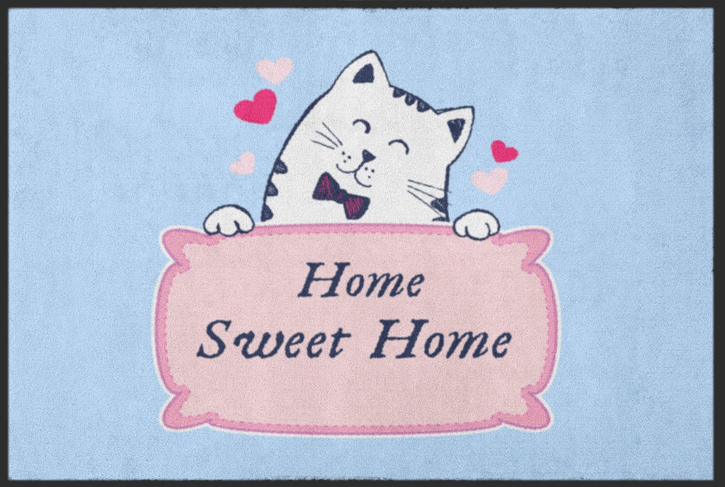 Fussmatte Home Sweet Home Katze 4063-Logomatten Welt
