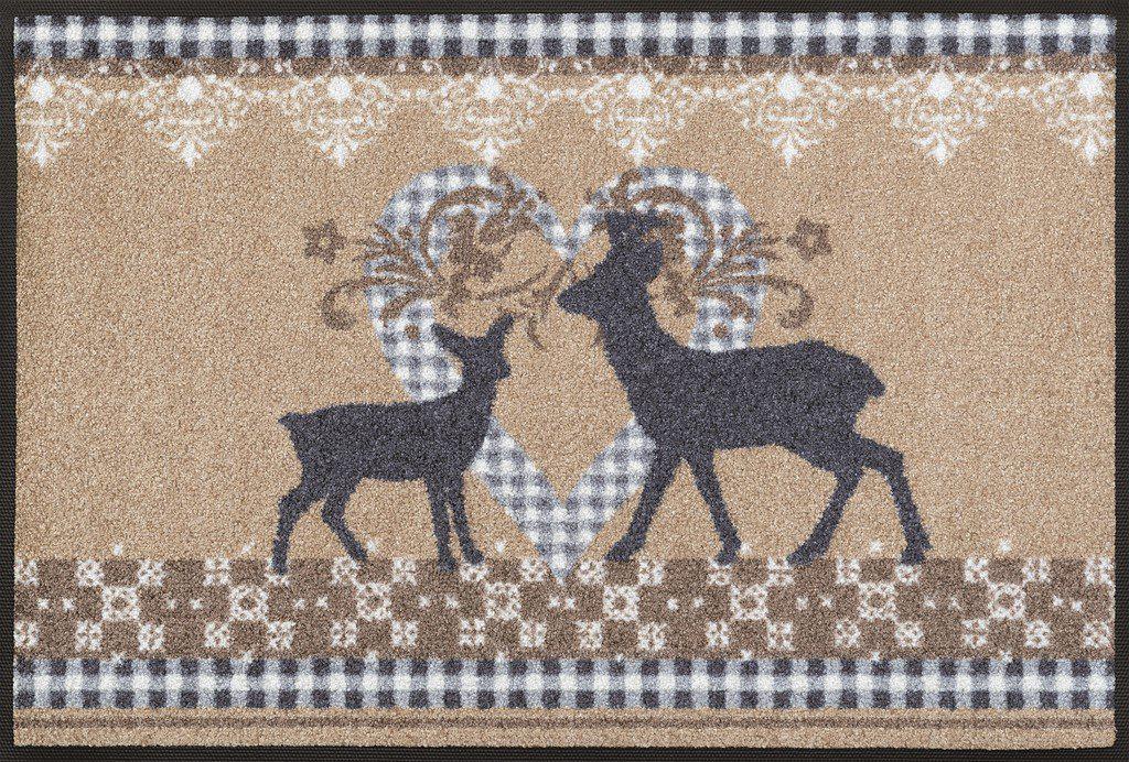 Fussmatte Lovely Deers beige-Logomatten Welt