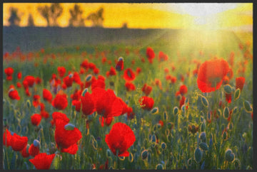 Fussmatte Mohn Feld 4546-Logomatten Welt