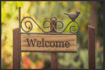 Fussmatte Welcome Schild 4679-Logomatten Welt